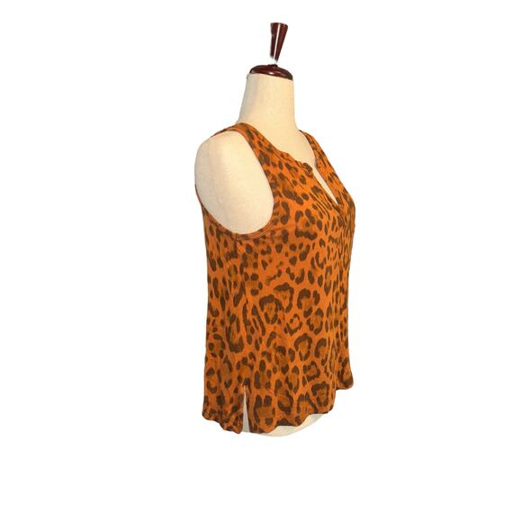 Peyton Jenson Cheetah Print V tank size M EUC - Picture 2 of 5